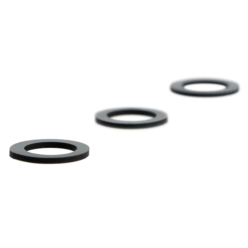 THAKKER HRD-03R - Amortiguador de resonancia para cáscaras de Cabeza con conexión estándar SME o EMT | 3 Anillos de amortiguación | Negro