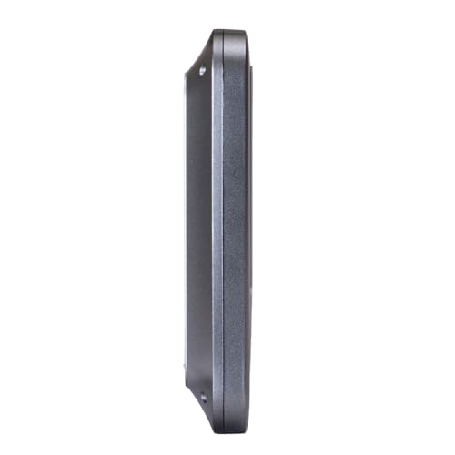 Image of Titan Large Grey Digital Wall & Table Clock | Big LCD Display | Day, Date & Room Temperature | Battery Operated | Modern Minimalist Design | 356x160mm | W0117PD01