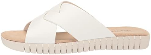 Easy Street Women's Brylee Flat Sandal Slide, White, 6.5 Wide | Image 7