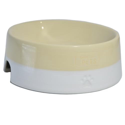 Great Pets Pote De Cerâmica Para Cães Grande Bege