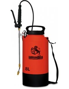 AUSONIA - 38001 BOMBA ELÉCTRICA DE MOCHILA DE 8 LITROS Batería de 12V. Duración de la carga de aproximadamente 2 horas. Peso de 2,6 kg