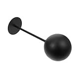 Milisten Soporte de Escritorio para Casco de Motocicleta y Gorra en Aleación de Aluminio Negro, Expositor Compacto para Guardar Cascos y Sombreros, Adecuado para Uso Doméstico y Decoración