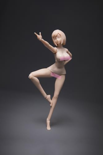 Image of Fremego 1 /12 Scale Female Action Figure,Joint Flexible Plump Body Figure