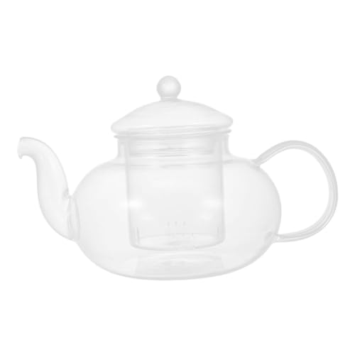 UKCOCO Glass Teapot With Infuser Heat Resistant Borosilicate Glass Tea Pot For Loose Leaf Tea Capacity For Home And Office Use