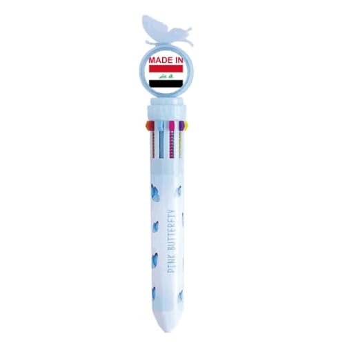 Stylo à bille rétractable multicolore Country Love pour fournitures scolaires