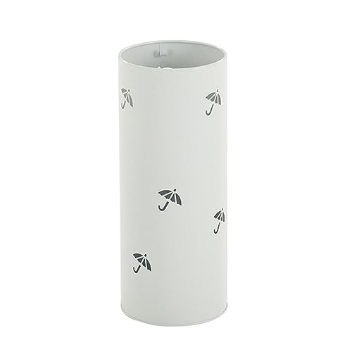 Porte-parapluie rond blanc anti-gouttes pour sol propre - 2