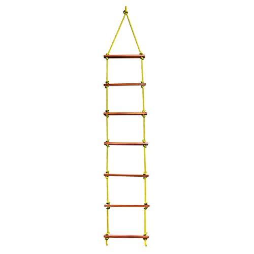 Image of Rope Climbing Ladder Indoor /Outdoor for Kids - Kid Ladder for 4 to 10 Years (Yellow)