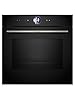 Bosch HMG7361B1, Forno combinato con microonde smart da incasso, Funzione Airfry, Chiusura ammortizzata della porta, Display TFT Touch Plus, Nero, 60 cm.