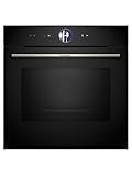 Bosch HMG7361B1, Forno combinato con microonde smart da incasso, Funzione Airfry, Chiusura ammortizzata della porta, Display TFT Touch Plus, Nero, 60 cm.