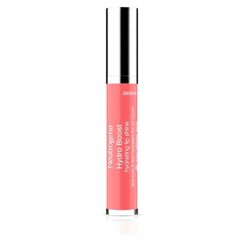 Neutrogena Hydro Boost Hydrating Lip Shine 30 Flushed Coral Color 0.10 Oz