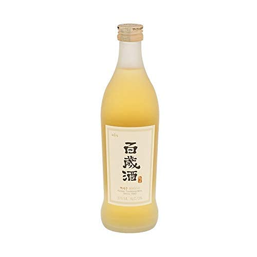 Korea Kooksoondang Bekseju Asian Korean Herbal Rice Seolgaeng Nuruk Ginseng Ginger Oriental Herbs Tonic Beverage Medicinal Healthy Drinks 백세주 百岁酒 12.6floz (Pack of 1)