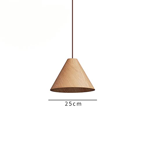 Lampe suspendue E27 bois art du fer éclairage restaurant - 4