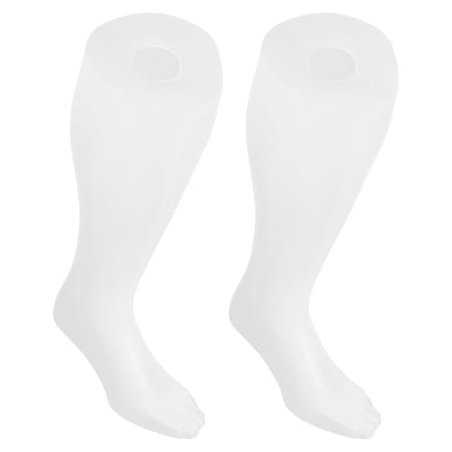 Pied de mannequin chaussettes plastique blanc pour valoriser vos ventes de bas