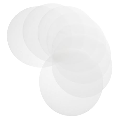 JECOMPRIS 100 hojas Papel Redondo Resistente la Grasa para Hornear y Barbacoa Multiusos Antiadherente para Cocina Horno y Microondas para Alimentos