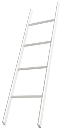 Escalera alta para litera, escalera de gancho de metal resistente para camas elevadas, perfecta para dormitorios, casas pequeñas y remolques de viaje, diseño que ahorra espacio