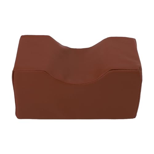 Foot Rest Elevating Pad, Leg and Ankle Support Sponge Ankle Pillow for Adults, with Detachable Washable Cover, Leg Elevating Pillow for Bedsores Relief (Brown)