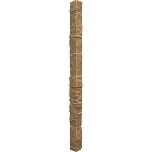 Universal Outside Corner for EverStone Faux Stone Siding Panels, 3"W x 3"D x 48"H, Iron Mill Color