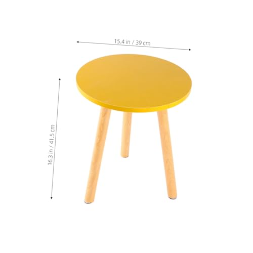 Table basse ronde bois massif salon moderne table thé compacte chambre
