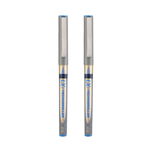 Image of Luxor Schneider LX 815 Technoroller|Roller Ball Pen|Pack of 2-Blue|Cone Tip|0.7mm|100% German Technology|Consistent Ink Flow|Smooth Writing Experience| Ideal for Students & Professionals