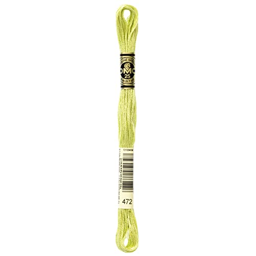 Image of DMC 6-Strand Embroidery Cotton Floss, Ultra Light Avocado Green
