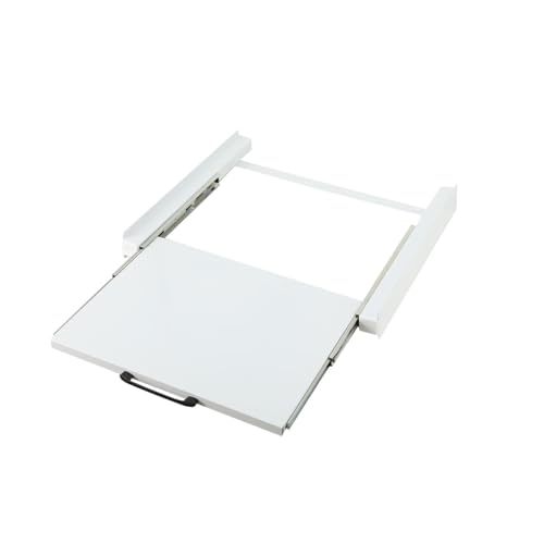 TABODD 60X54CM Universal Stacking Kit with Sliding Shelf for Washing Machines and Tumble Dryers, Washing Machine Dryer Accessories Frame with Shelf Suitable for Washing Machines with Depth 47-62cm