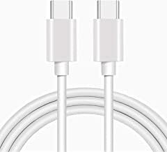 Image of Original Super Fast Data Charging Cable Compatible for Samsung Galaxy Note 20 | Note 20 Ultra | Note 10 | Note 10 Plus | Note 10 Lite Type C to C White (Only Cable) (BB86)