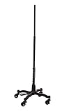 SSWBasics Boutique Black Metal Dress Form Stand with Dressmaker Mannequin Stand Base and Wheels