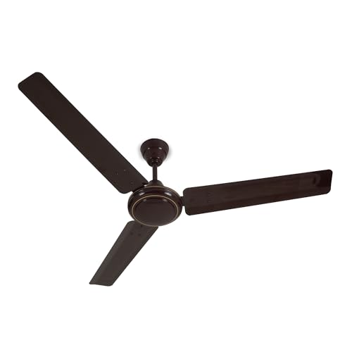 MILTON Brezza 1200mm (48") High Speed Ceiling Fan for Home | 400 RPM Powerful Motor | BEE Star Rated Energy Saving Fan | 5 Speed Mode | Rust Resistant | High Air Delivery | 1 Year Warranty | Coffee