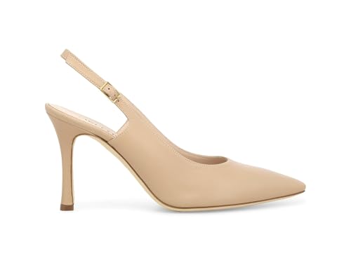 Slingback en cuir rose pour mariages et soirées d'été élégantes