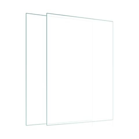Egofine 11x14 Heat-Strengthened Glass Replacement for Picture Frame (Crystal Clear, 2 Pack), Replacement Glass for 11 by 14 Photo Frame, Semi-Tempered Glass Cover Sheet Cover
