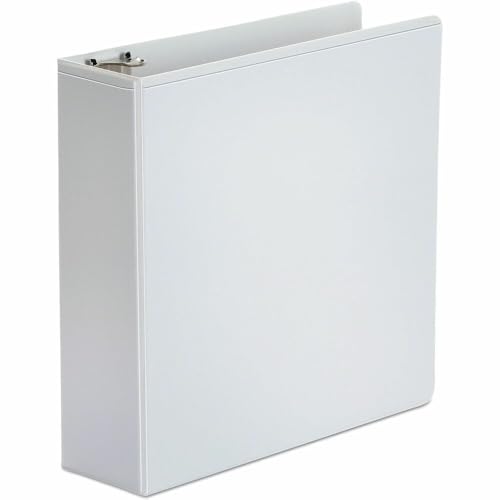 Classeur 3 pouces blanc à anneaux ronds grand format pour document