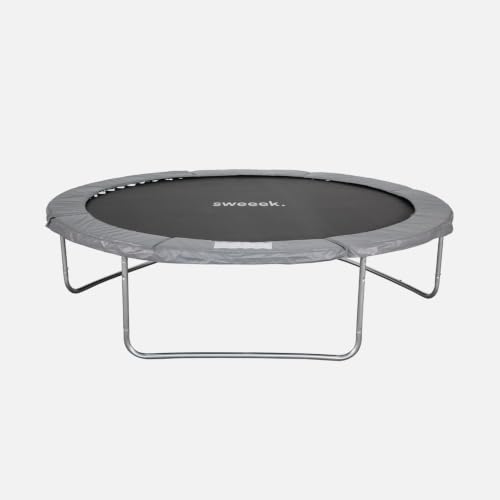 Trampolín redondo sweeek Mars con red para evitar caídas en el jardín 3