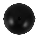 VINTORKY Placca Lampadario Soffitto Semicerchio 120mm Ferro e Rame Nero