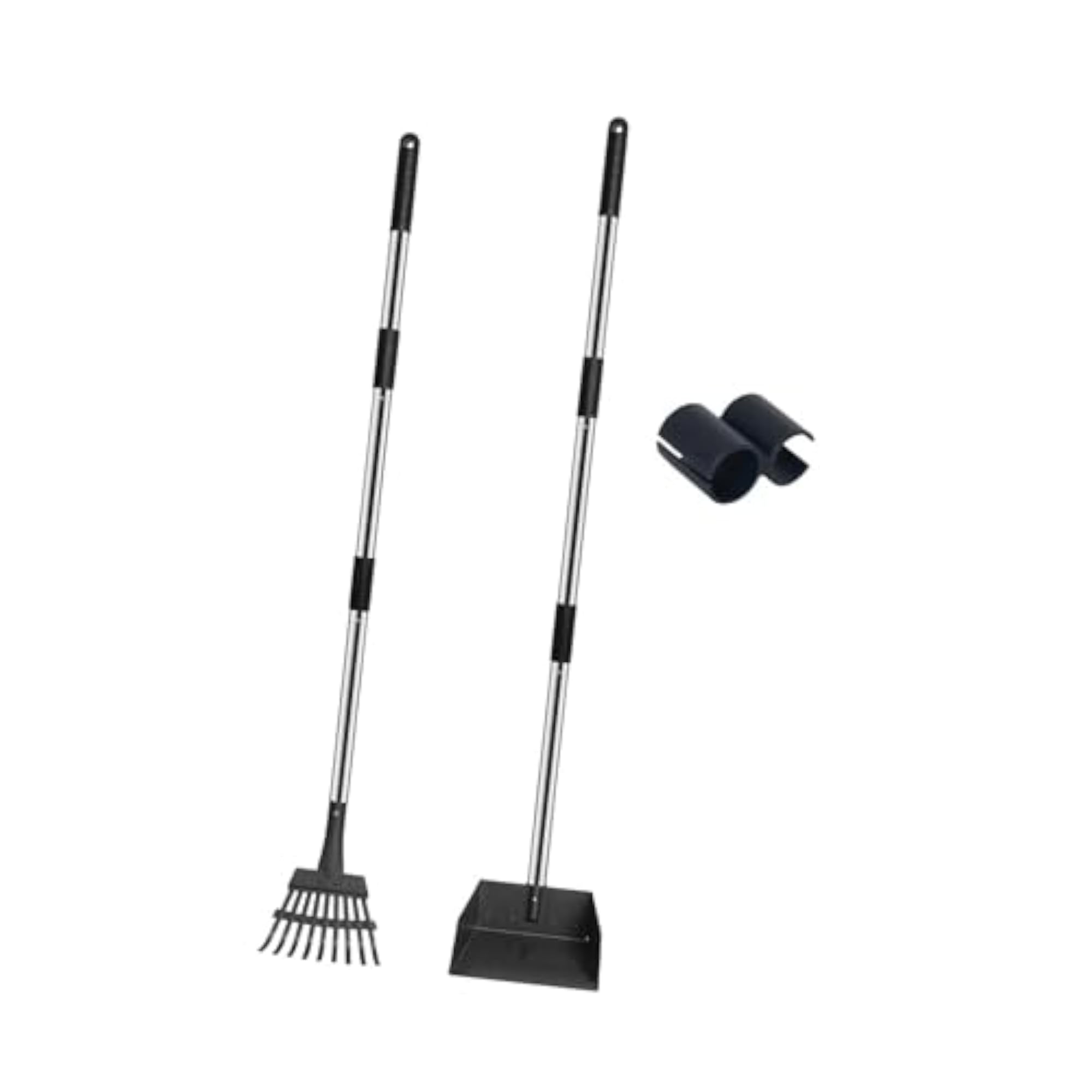 Long Handle Dog Poo Scooper, 2Pcs for Large Dogs