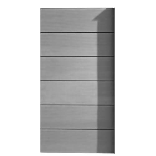 HORI Sichtschutzzaun XXL WPC Sichtschutz Gartenzaun Zaun Lamellenzaun, ohne Pfosten, I 90 x 180 cm I Grau