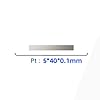 99.99% Pure Platinum Pt Sheet for Electrochemical Research Experiments - Option Size (20mm x 20mm x 0.3mm) #3