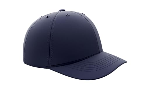 Great Call Athletics | Pro Flex Fit Umpire Hat | Baseball Softball Black or Navy Base Plate Combo NFHS Approved Ump Cap Poly Spandex Water Resistant (Large-XL, 6-Stitch (Combo), Navy)