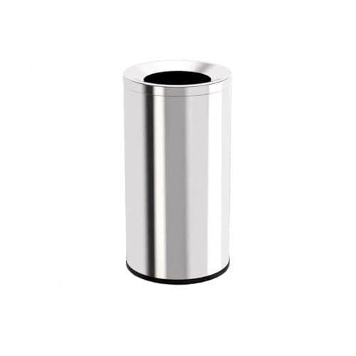 Poubelle acier inoxydable 15L ouverte maison cuisine salle de bain