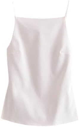 heyheyshine Women's Halter Summer Casual Y2K Crop Tee Backless Crop Cami Tops Strap Tie Up Camisole Sleeveless