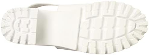 Steve Madden Women's Sunnyside Heeled Sandal, White Leather, 8.5 | Image 3