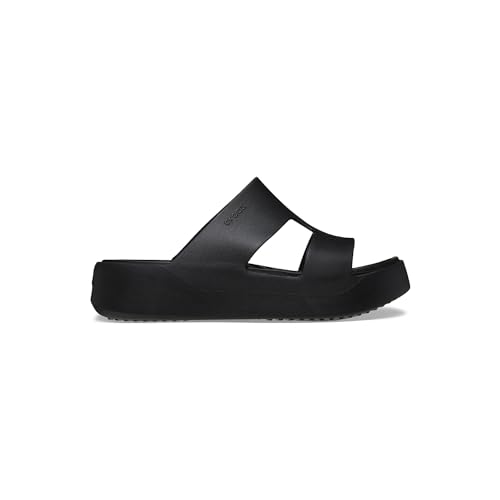Crocs Women's Getaway Platform H-Strap Sandals, Wedge Sandals for Women, Black, 5 by Crocs - Image 4