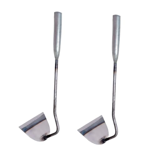 OFFSCH Garden Hoe Set 2 Stainless Steel Hoes for Weeding Planting Home Office School