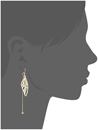 Amazon Brand-Amazon Collection 14K Gold Plated Fashion Temperament Tassel Butterfly Wings S925 Silver Needle Personality Earrings for Women Girl Gifts Valentines Birthday Anniversary Mothers Day