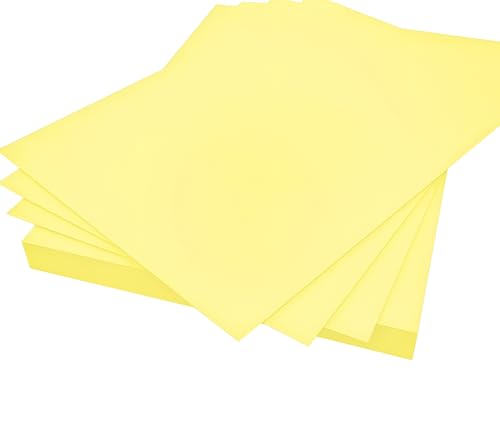 Image of A4 Premium Royal Yellow Paper - 80 GSM Ultra Smooth Finish | Double Side Printable Colored Sheets For Invoicing, Office, Craft, Letterhead & Projects | Pack of 100 Sheets (Royal Yellow)