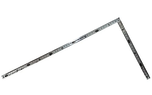Shinwa Sokutei 11002 Curving Scale Thick Stainless Steel Back Square JIS 19.7 inches (50 cm)