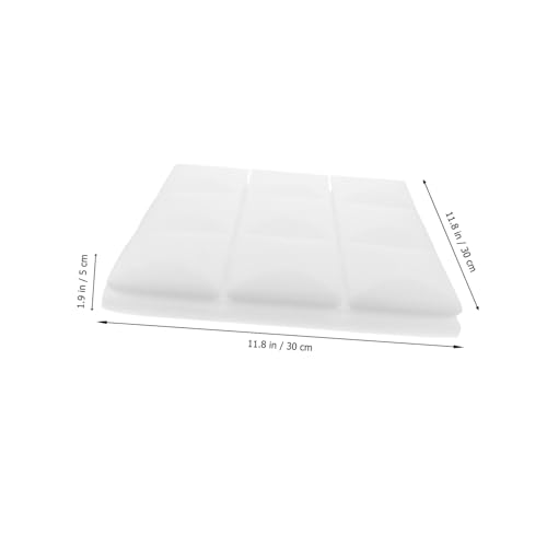 Toddmomy 4 piezas panel acústico para aislamiento de sonido en pared espuma material fácil de instalar para estudio de grabación miniatura 7