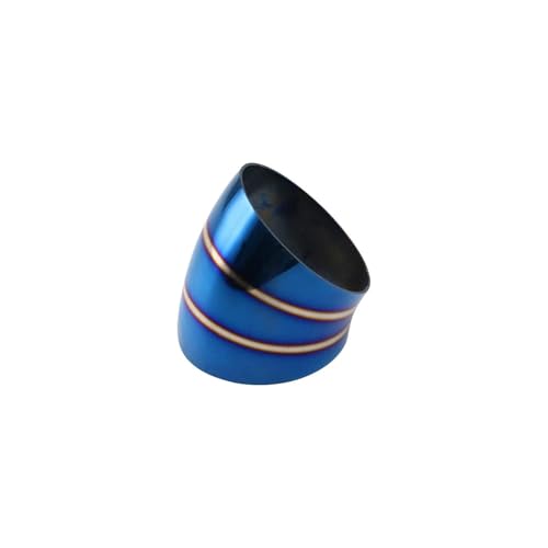 Connecteur universel d'échappement 76mm coude 45° en acier inoxydable soudable pour auto