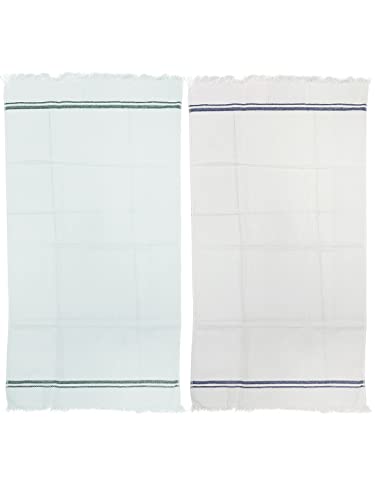 Athom Living Premium Cotton Bath Towels Set of 2 - Ultra Soft Super Absorbent Eco-Friendly Pearl White Bath Towels | Quick Dry | for Daily Use | Fade Resistant & Skin Friendly | Machine Washable