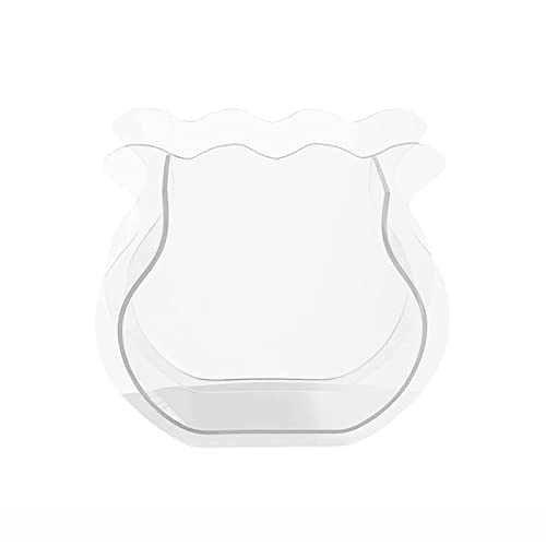 Vaso acrilico trasparente, vaso turchese a forma di tulipano, ornamenti per vasi, cornice per bouquet di fiori piccoli per la decorazione domestica,Blu