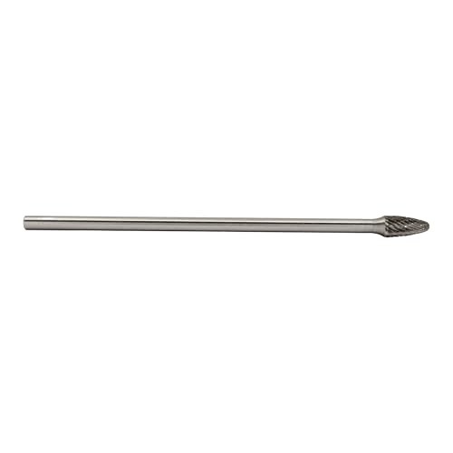 Image of Drill America SF-1 Carbide Burr /Rotary File Tree Radius End Double Cut for Die Grinder 1 /4 inch Dia. x 5 /8 inch Cut Length with 1 /4 inch Shank and 2 inch Overall Length, DUL Series